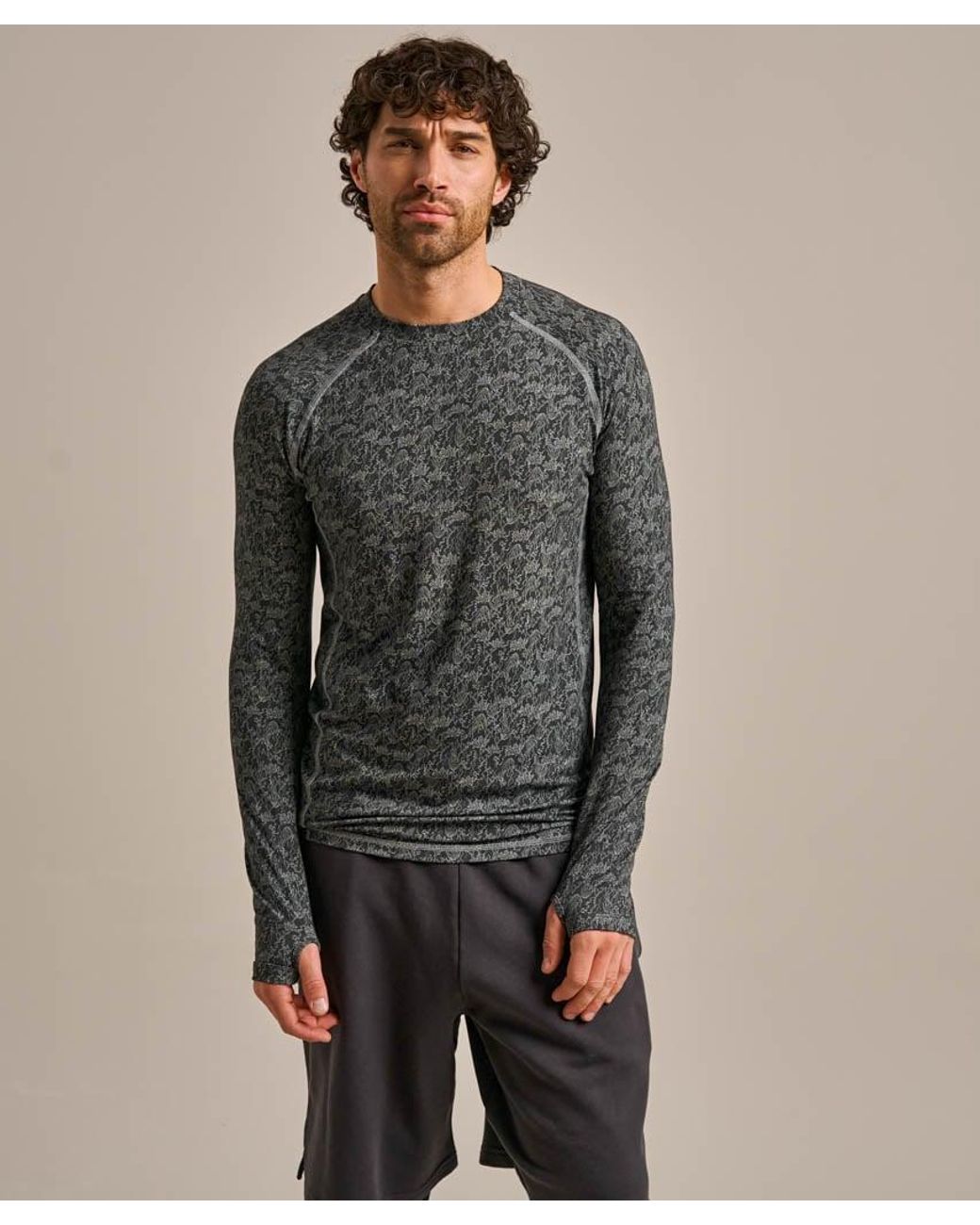 Bam Gray Reflex Boo Crew Neck Baselayer for men