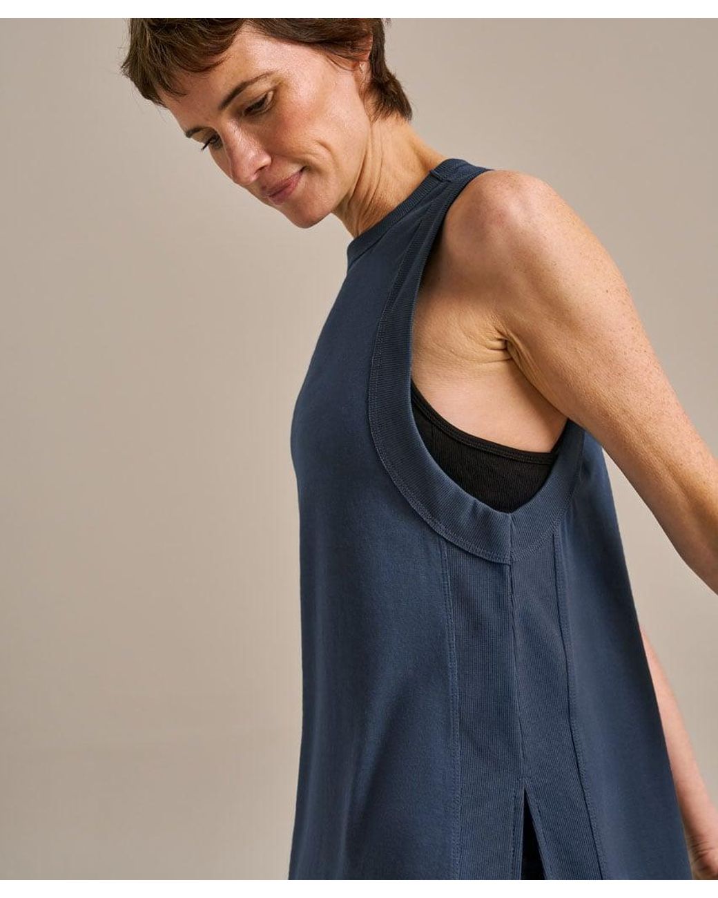 Bam Blue Power Longline Tank Top