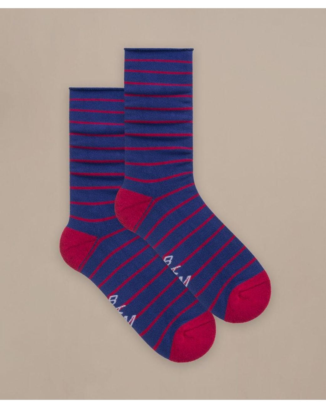 Bam Blue Everyday Roll Top Socks for men