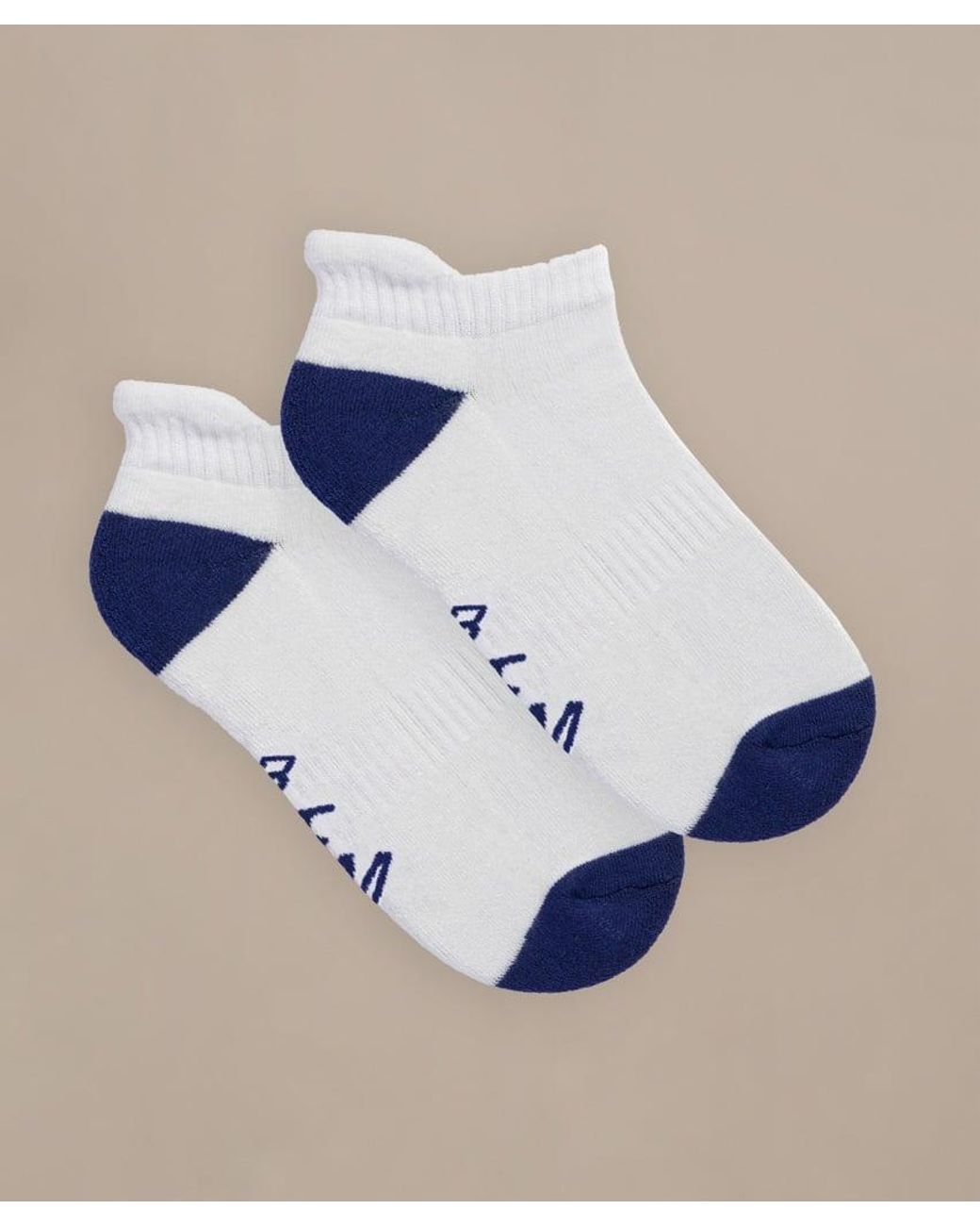 Bam Blue Luxe Boo Trainer Socks