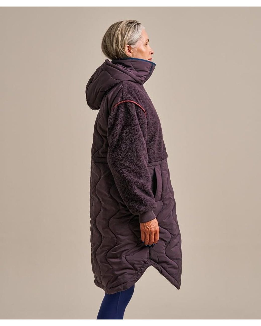 Bam Blue Full Circle Cosy Fleece Coat