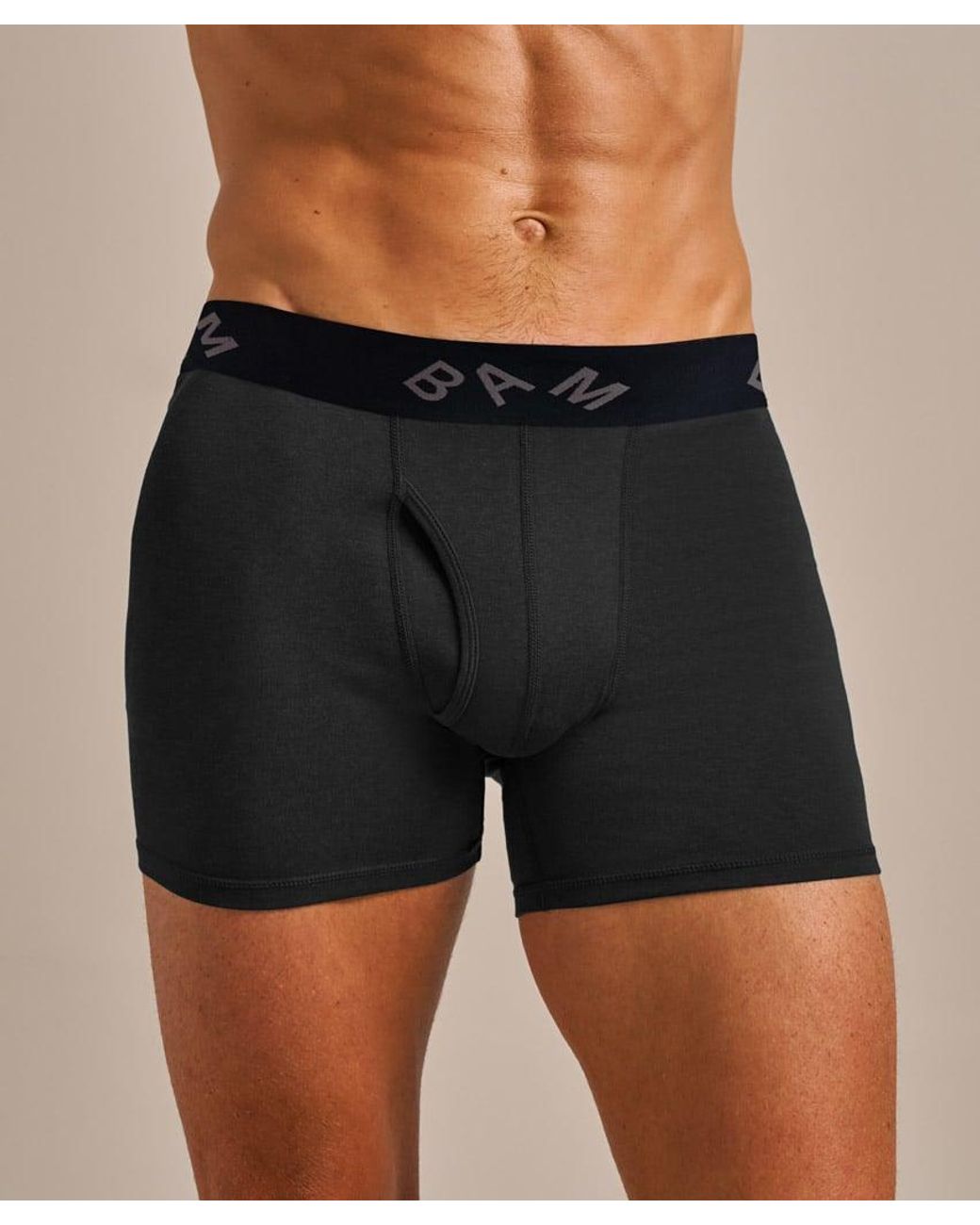 Bam Black Regular Fitted Air Boo Boxers for men