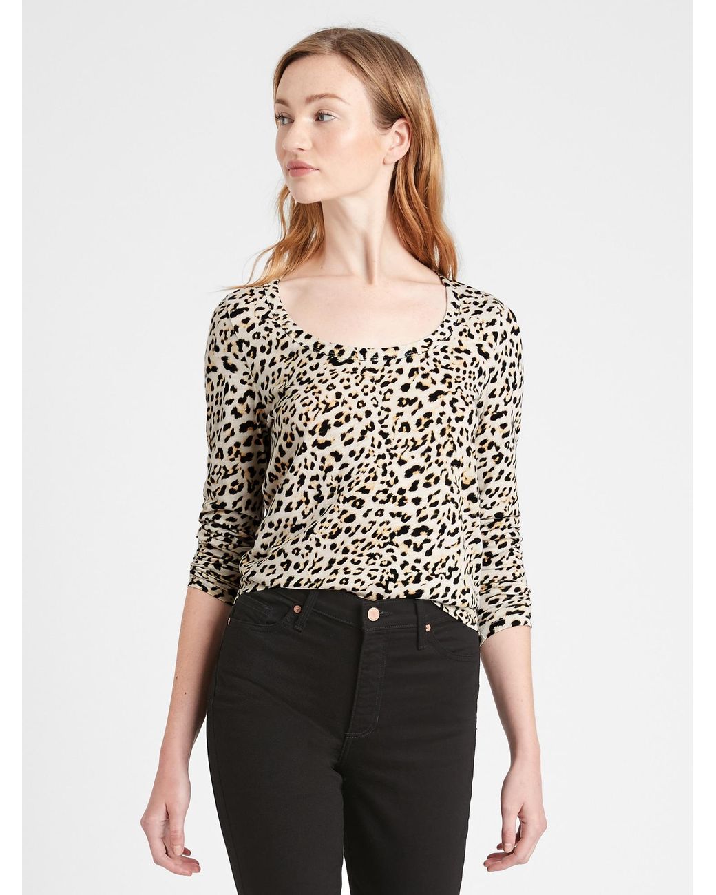 banana republic leopard shirt
