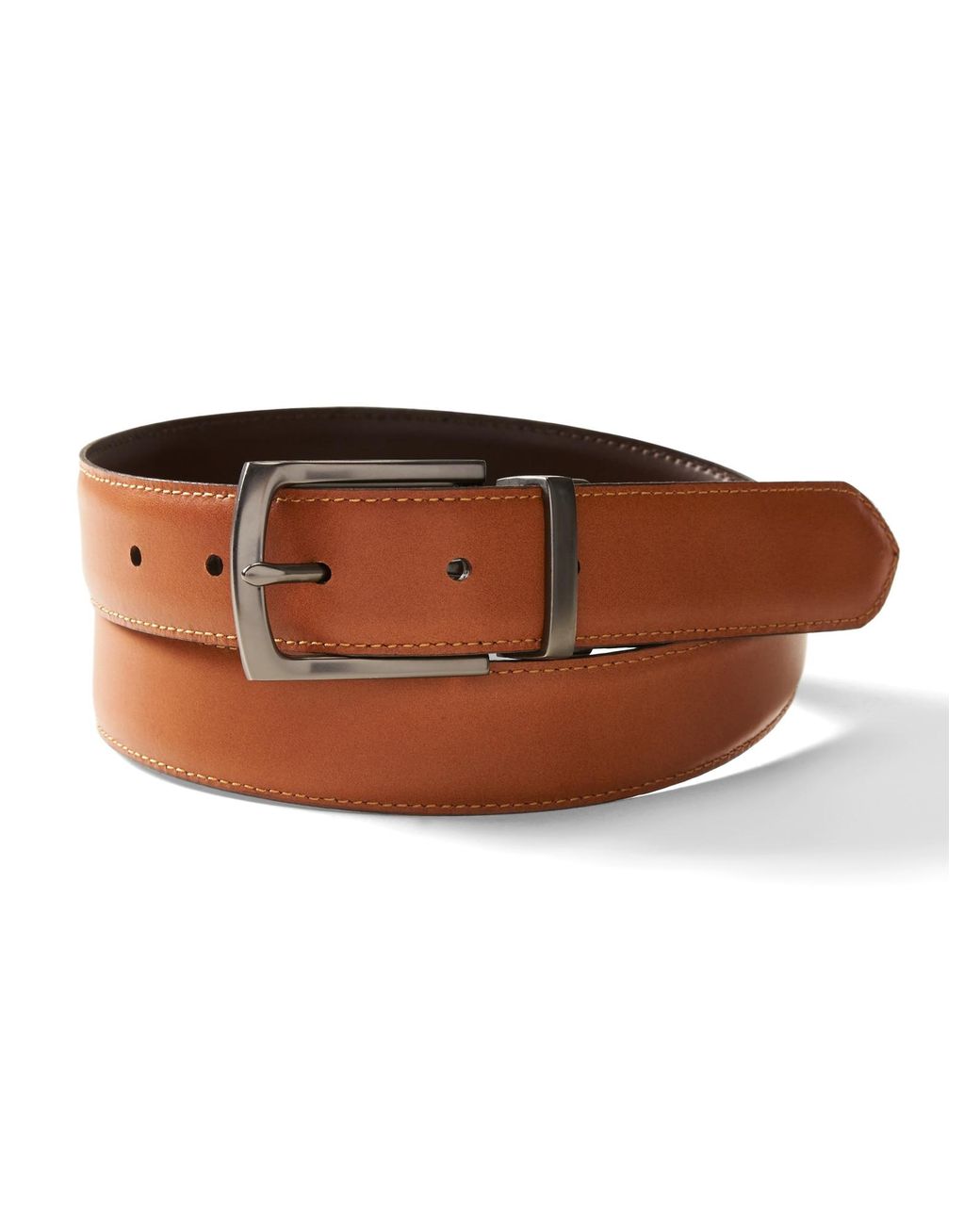 $59 New Jos A Bank Tan weave belt w// silver tone buckle 38