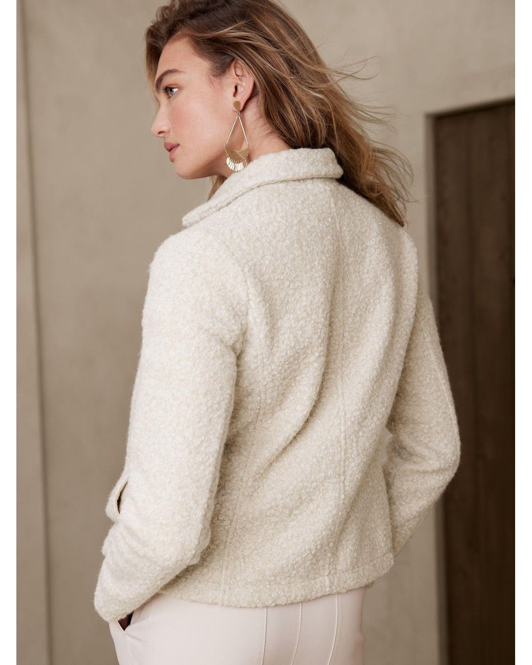 Banana Republic Factory Boucle Sherpa 