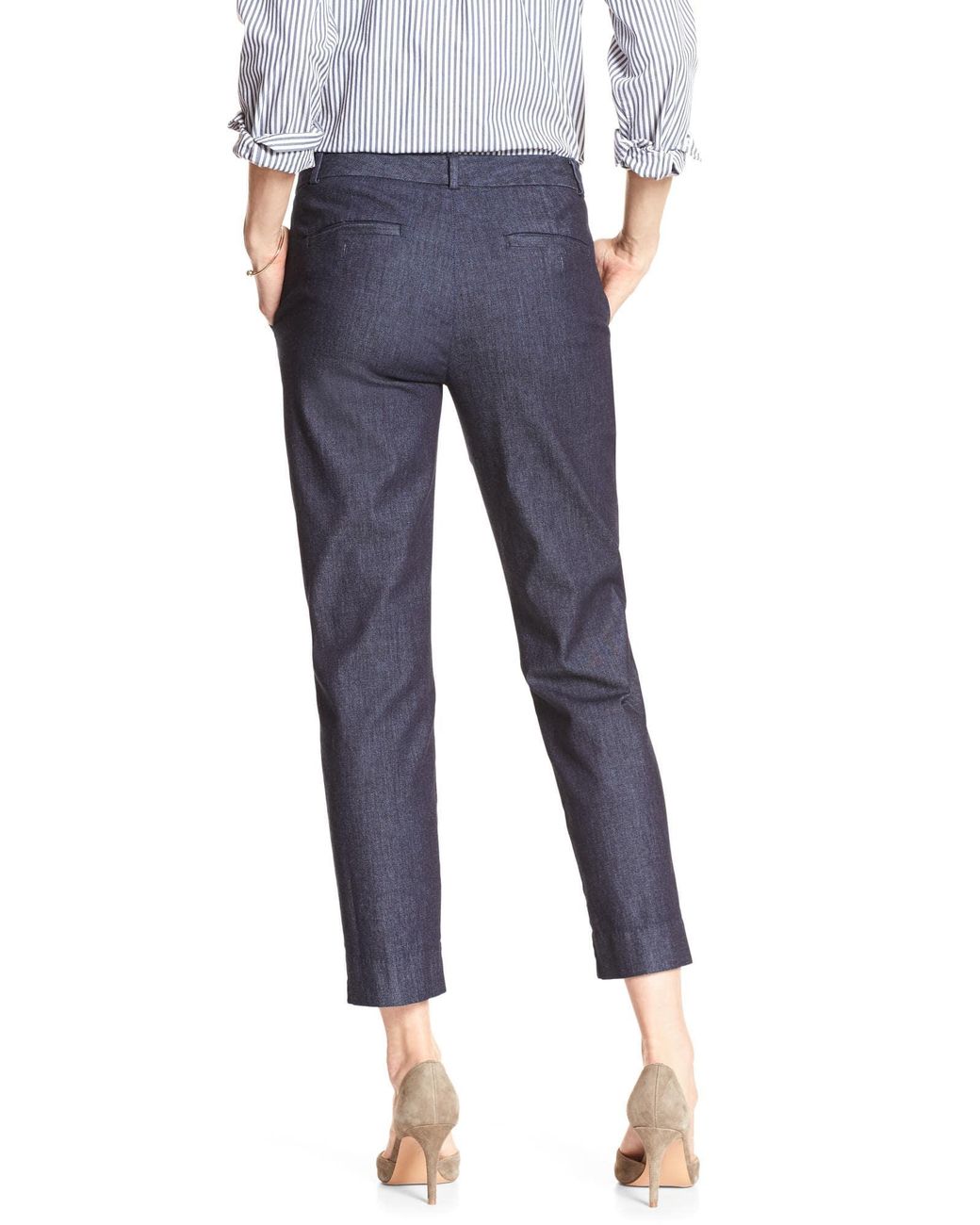 Avery Denim Tailored Ankle Pant 