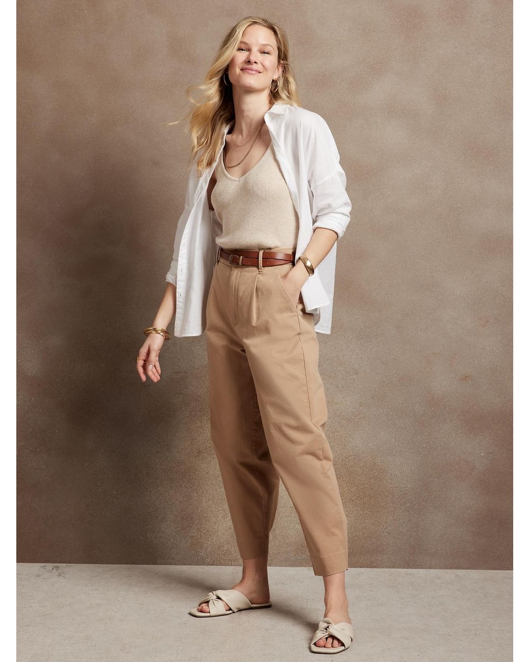 Banana Republic Factory High-rise Crop 