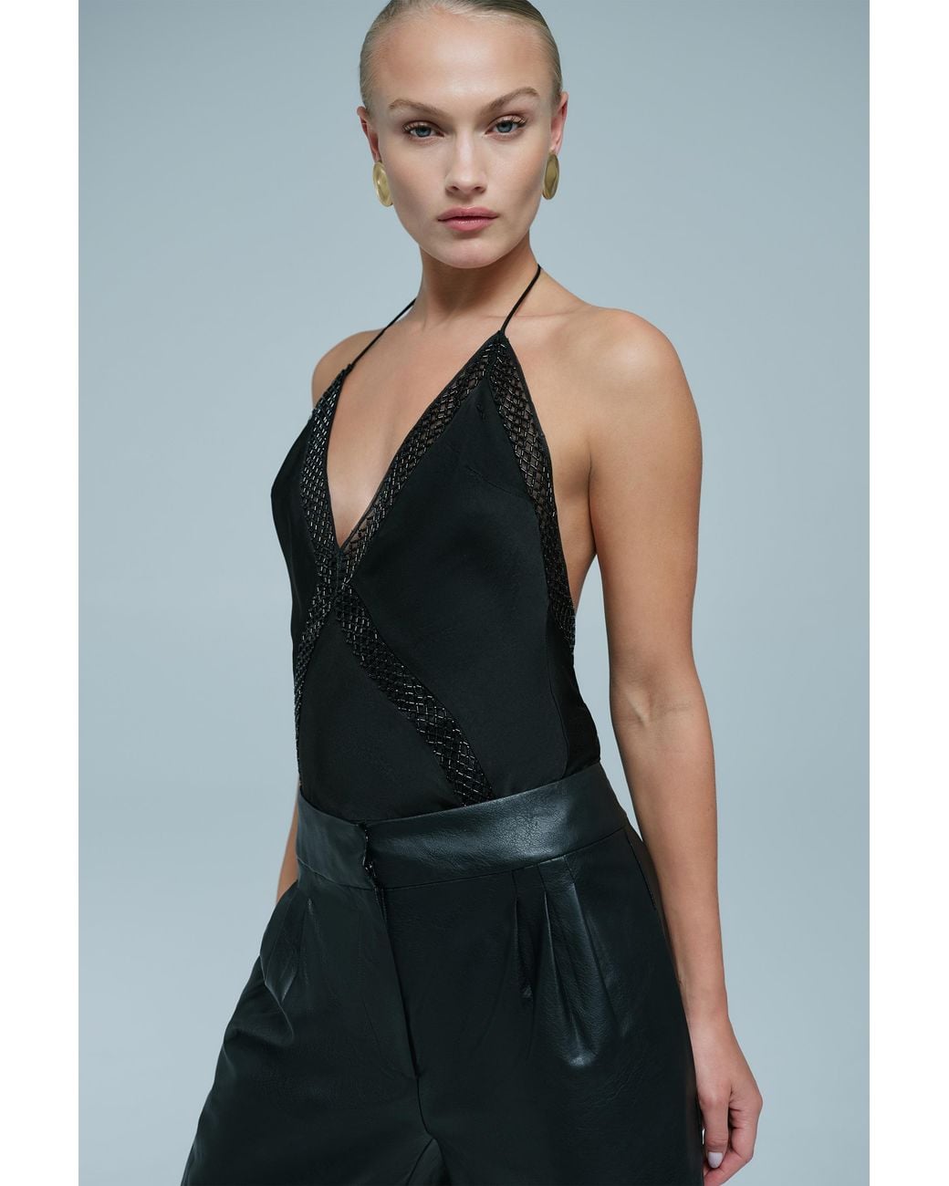 Bardot Blue Olena Trim Insert Camisole