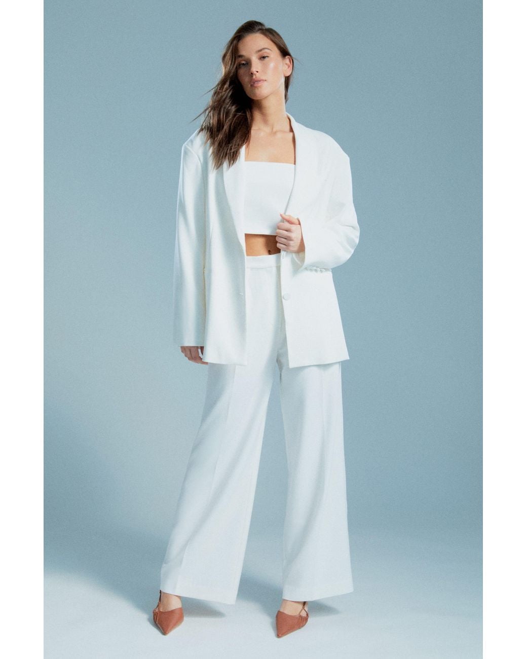 Bardot Blue Malene Oversized Blazer