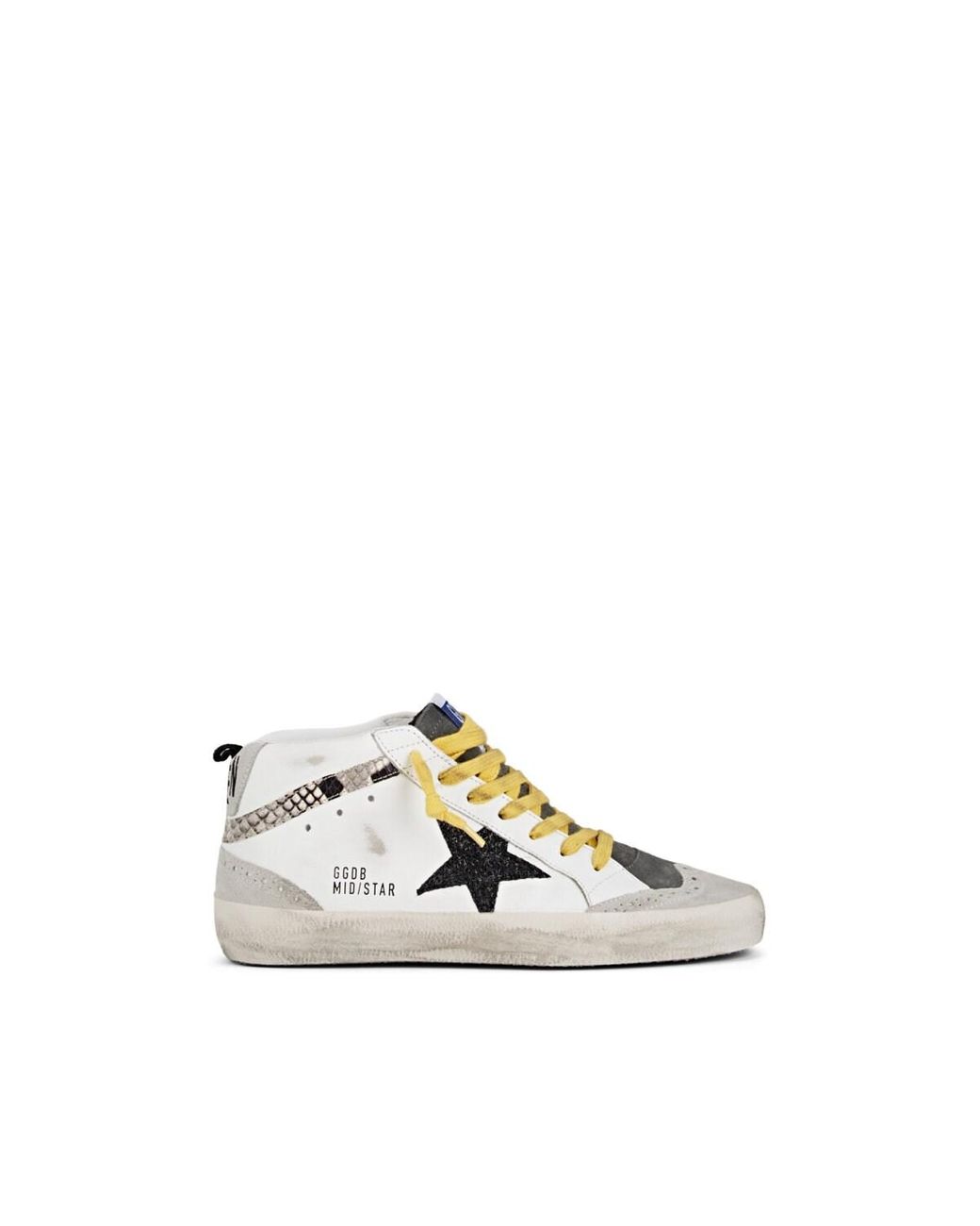 Goose Shoes Golden Goose Mid Star Yellow Laces Golden Goose Mid