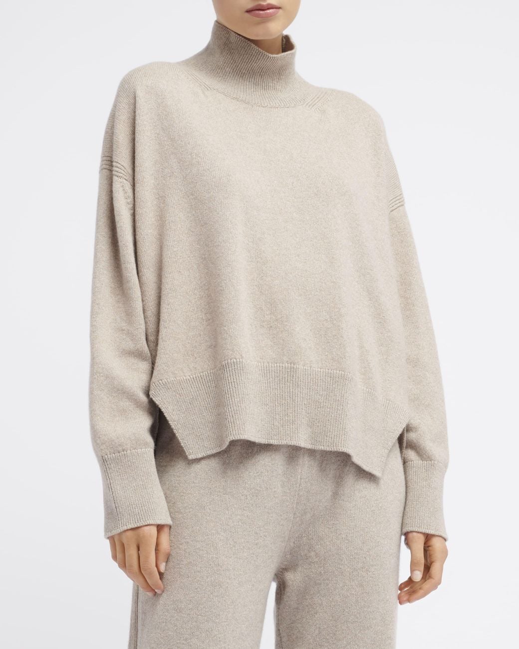 Barrie Gray Iconic Oversized Roll-neck Cashmere Jumper
