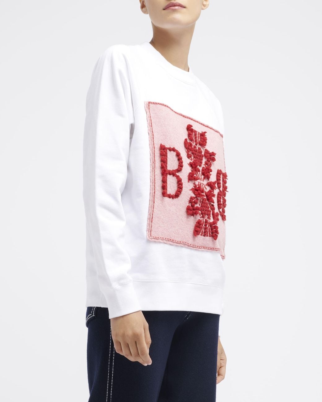 Barrie Red Sweatshirt With Logo Cashmere Patch