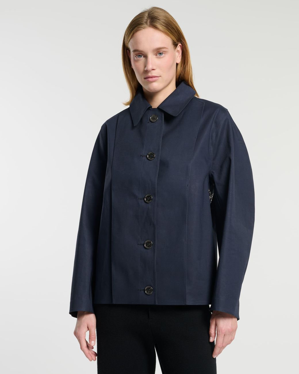 Barrie Blue Short Waterproof Coat