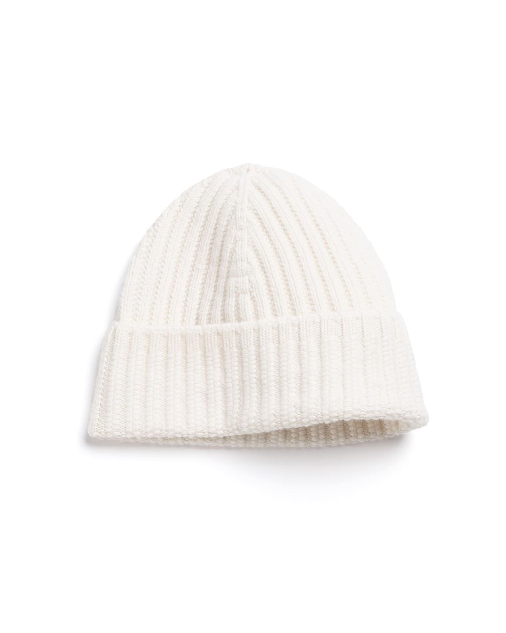 Barrie White Cashmere Beanie