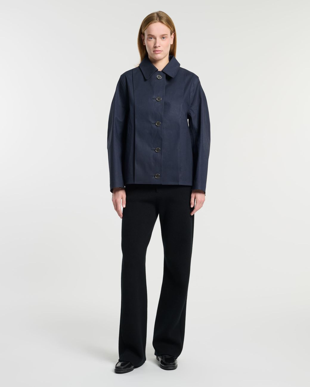 Barrie Blue Short Waterproof Coat