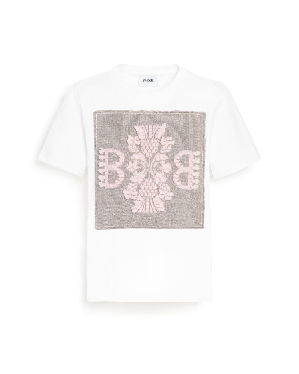 Barrie Pink T-Shirt With Cashmere B Logo Patch
