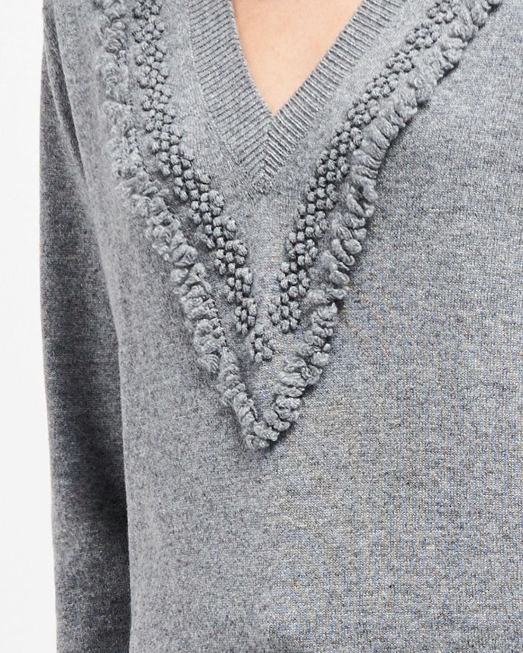 Barrie Gray Timeless V-Neck Cashmere Jumper