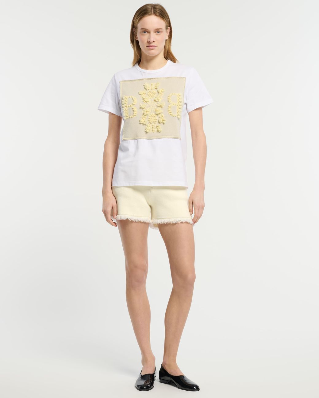 Barrie White T-shirt With Logo Cashmere Patch