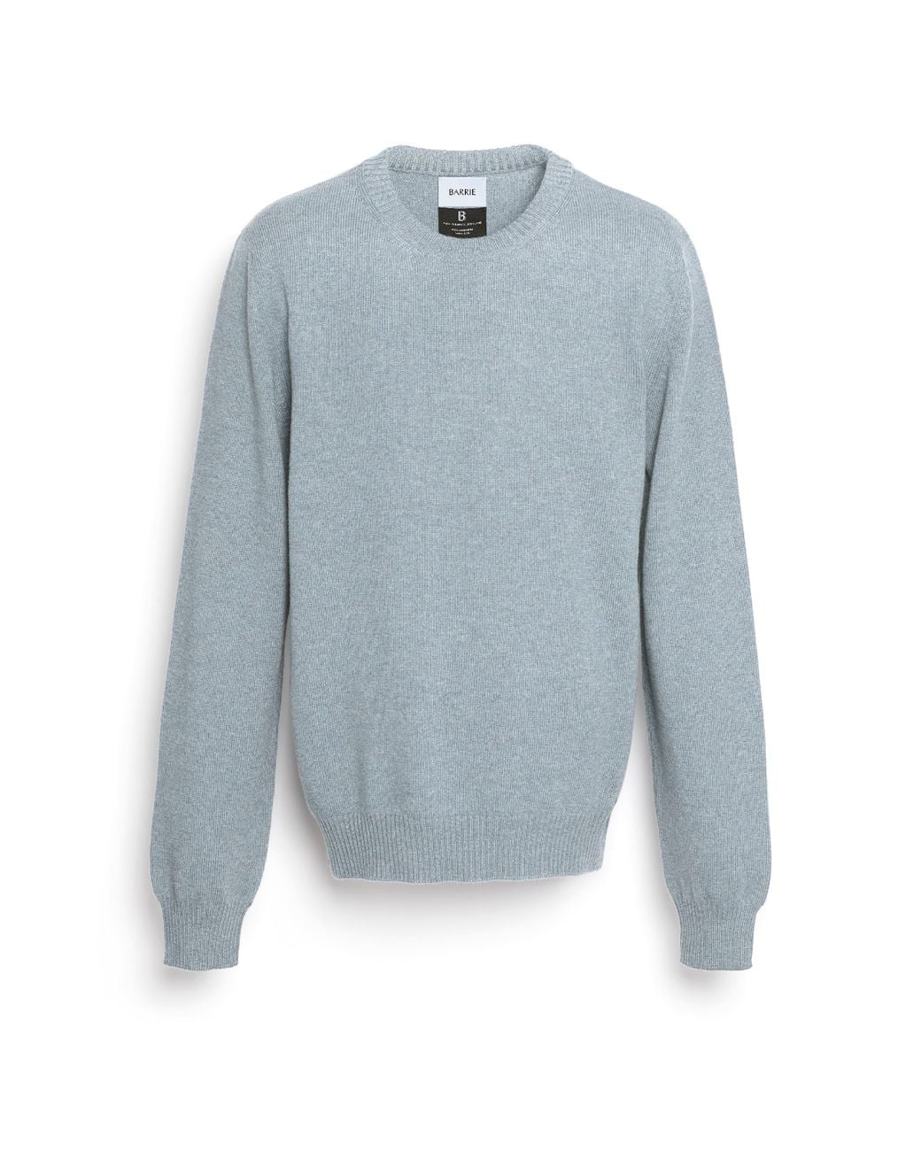 Barrie Blue B Label Round-neck Cashmere Jumper for men