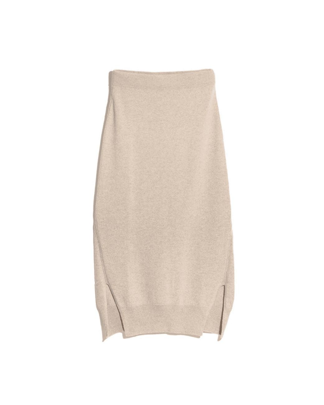 Barrie Natural Iconic Cashmere Skirt