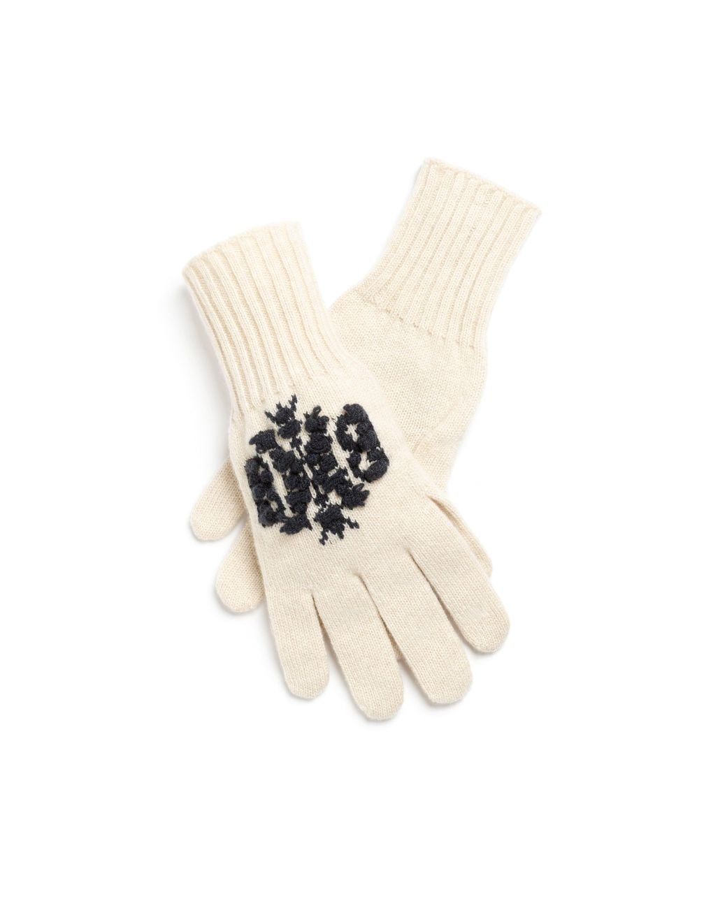 Barrie Blue Cashmere Gloves