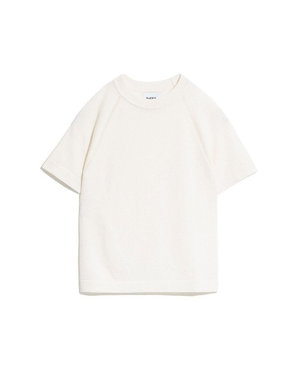 Barrie White Cashmere Short Sleeved Top
