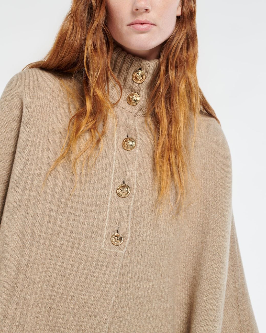 Barrie Natural Cashmere Cape