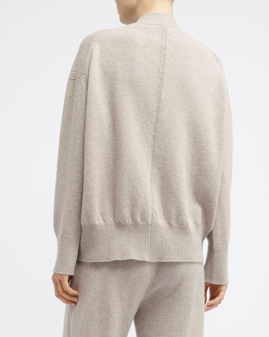 Barrie Natural Iconic Cashmere Cardigan