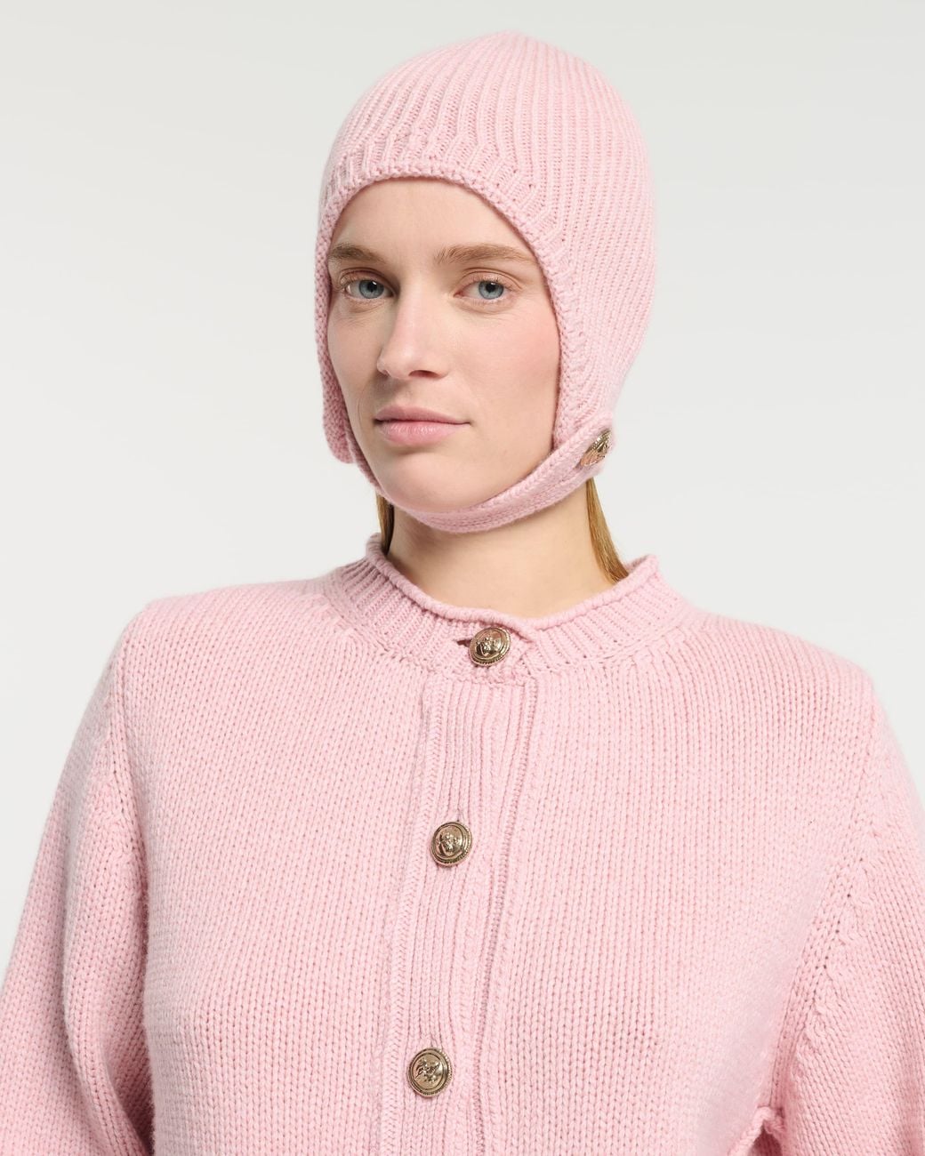 Barrie Pink Cashmere Bonnet