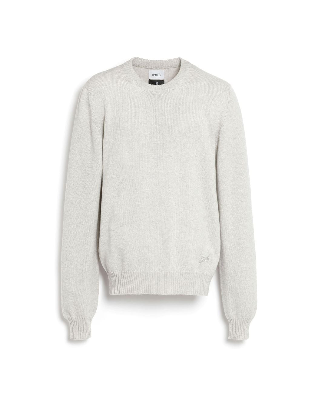 Barrie Gray Round-neck Pullover for men