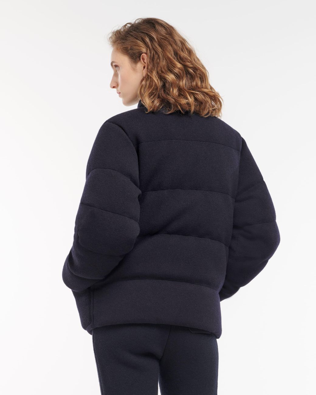 Barrie Blue Cashmere Down Jacket
