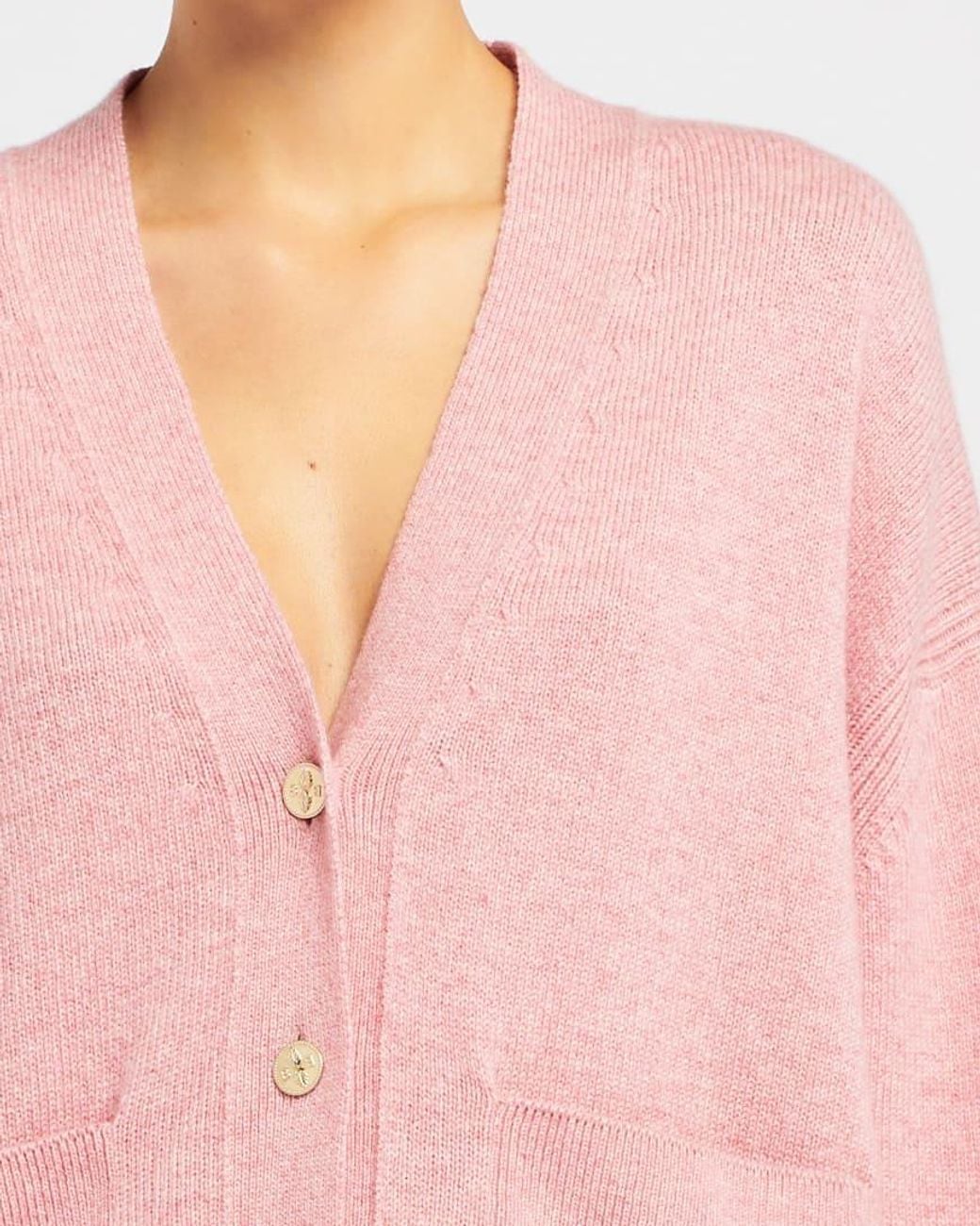 Barrie Pink Iconic Cashmere Cardigan