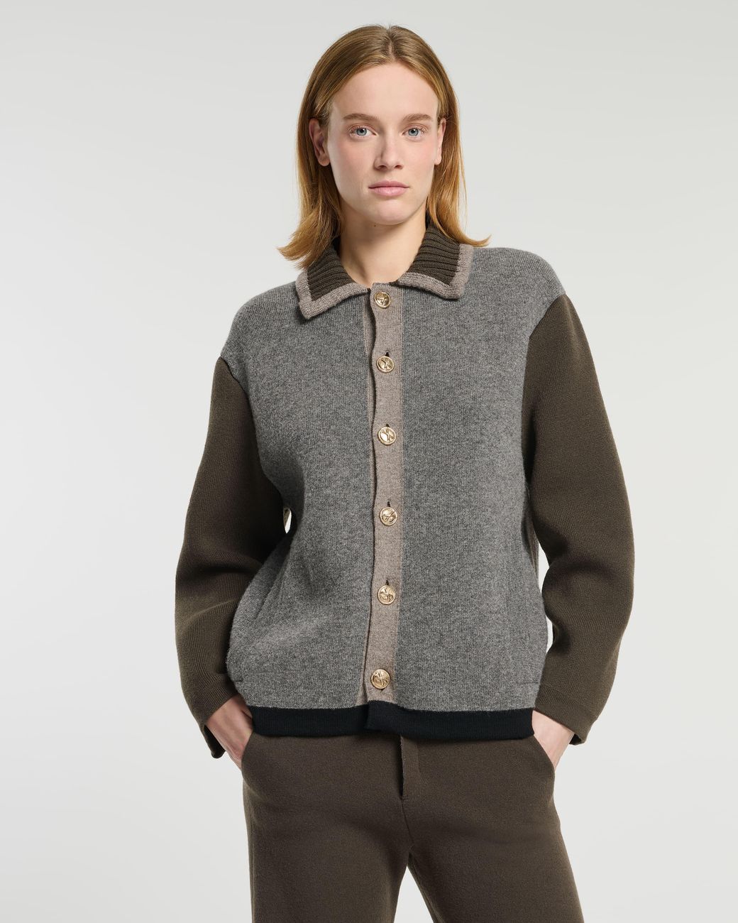 Barrie Gray Trompe-l''œil Jacket In Cashmere And Wool