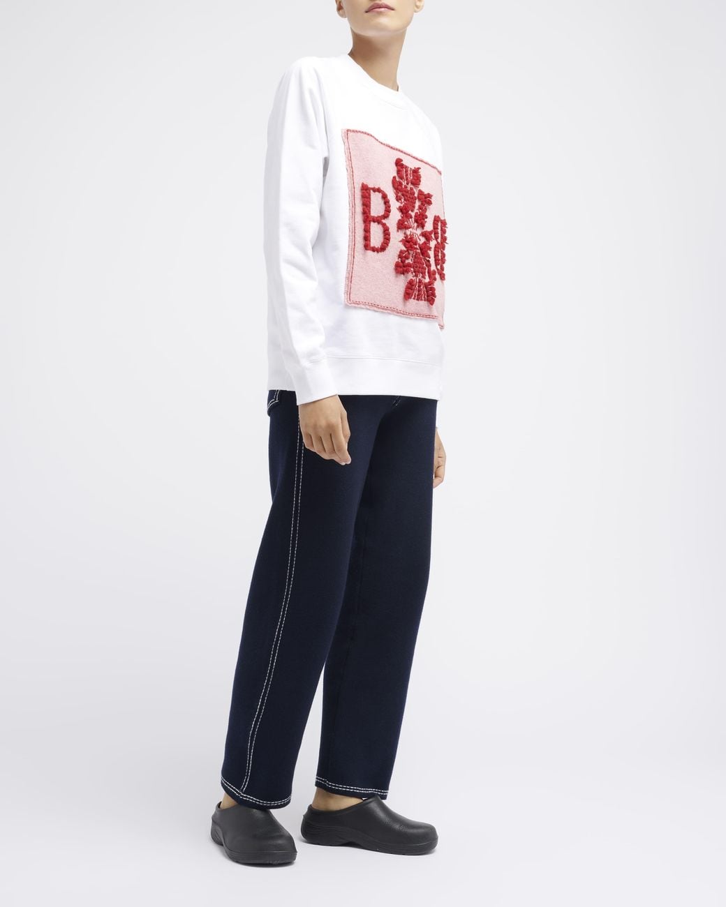 Barrie Red Sweatshirt With Logo Cashmere Patch