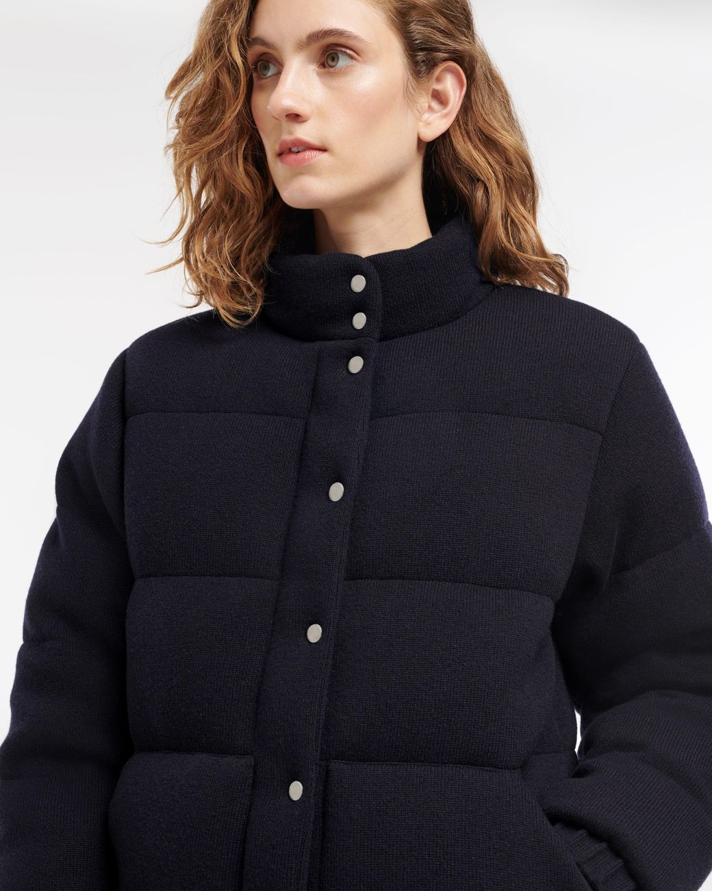 Barrie Blue Cashmere Down Jacket