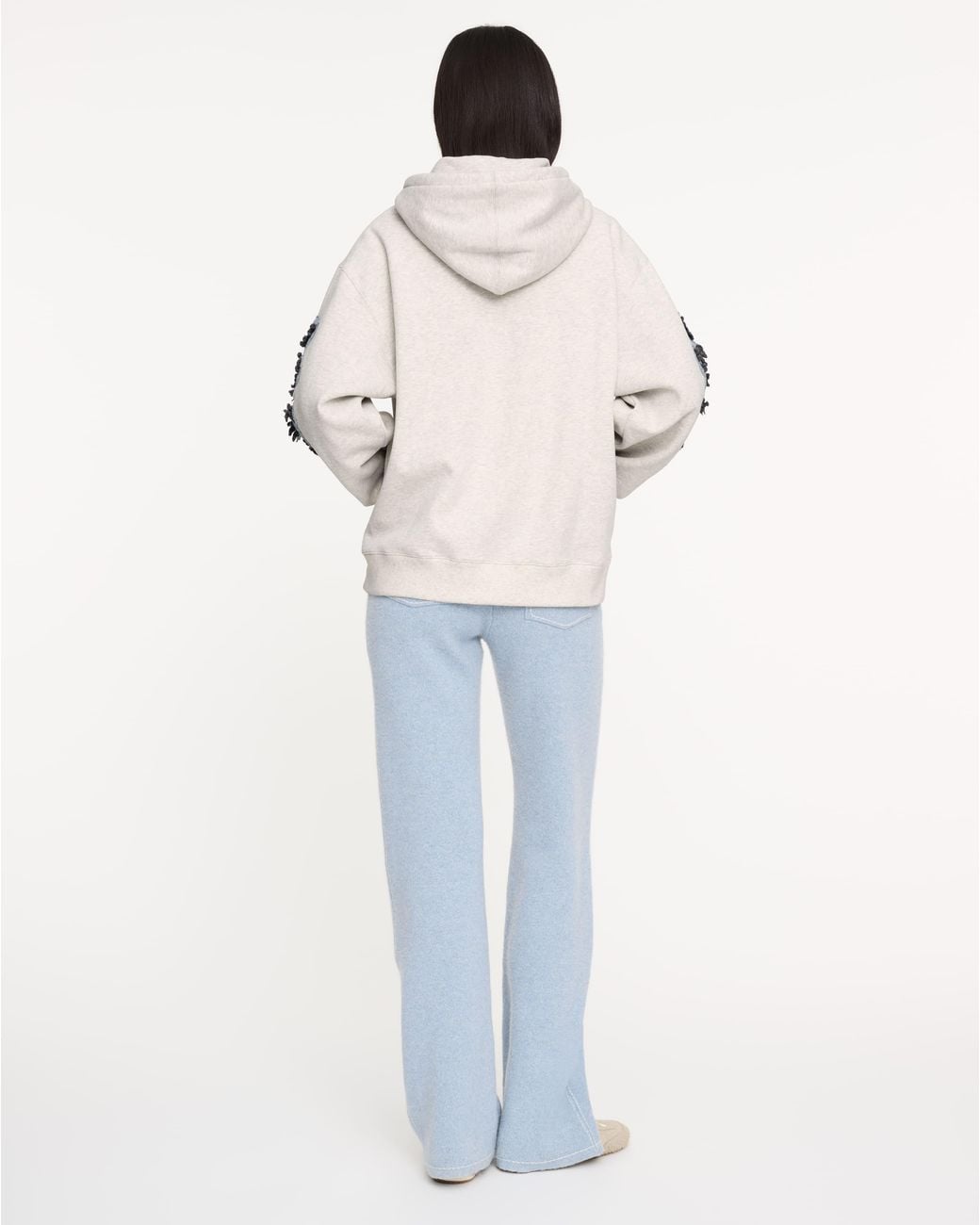 Barrie White Sweater With Cashmere B Logo Patch