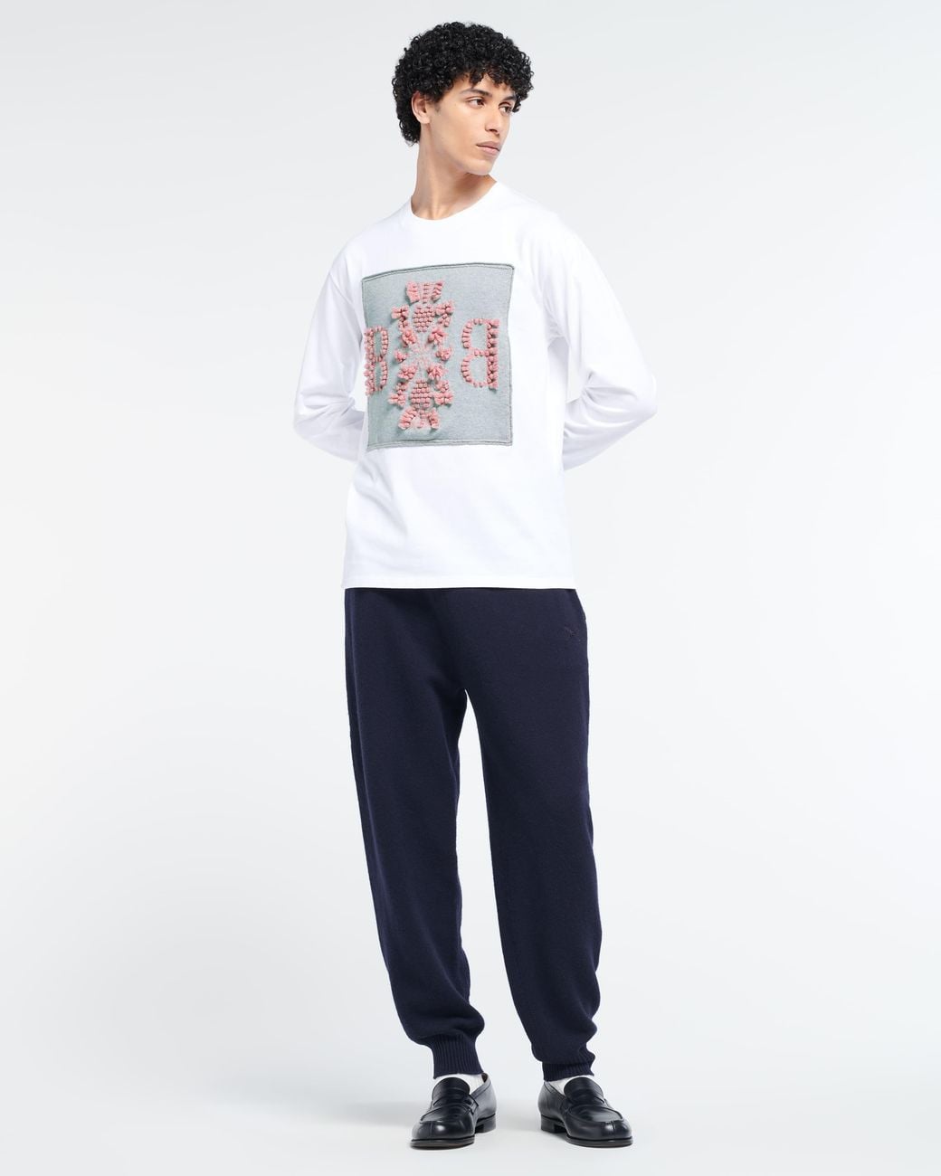 Barrie Blue B Label Cashmere Trousers for men