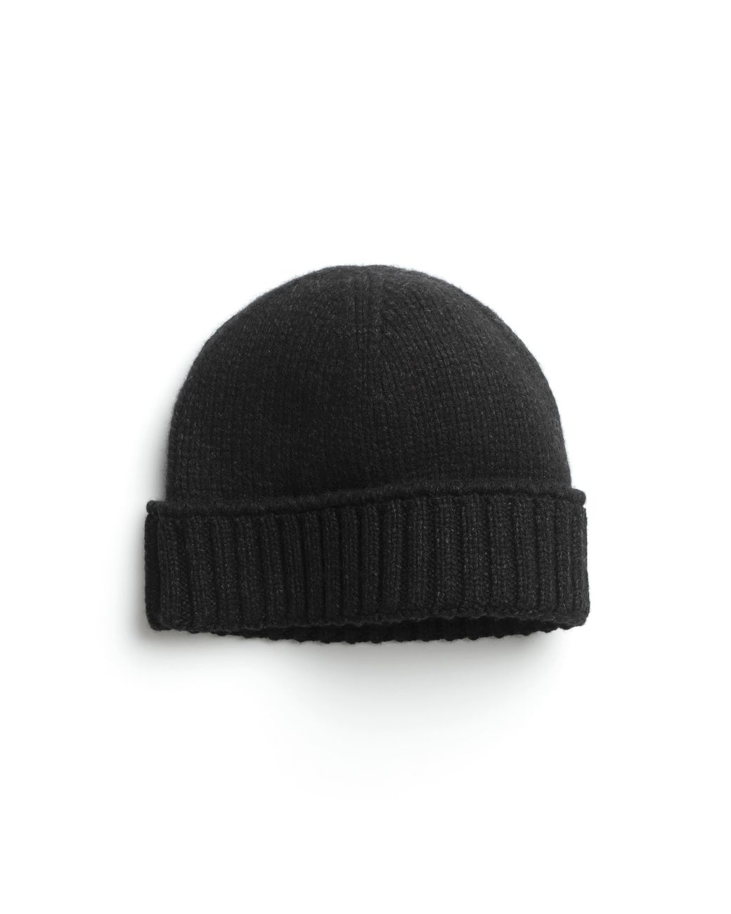 Barrie Black Chunky Cashmere Beanie