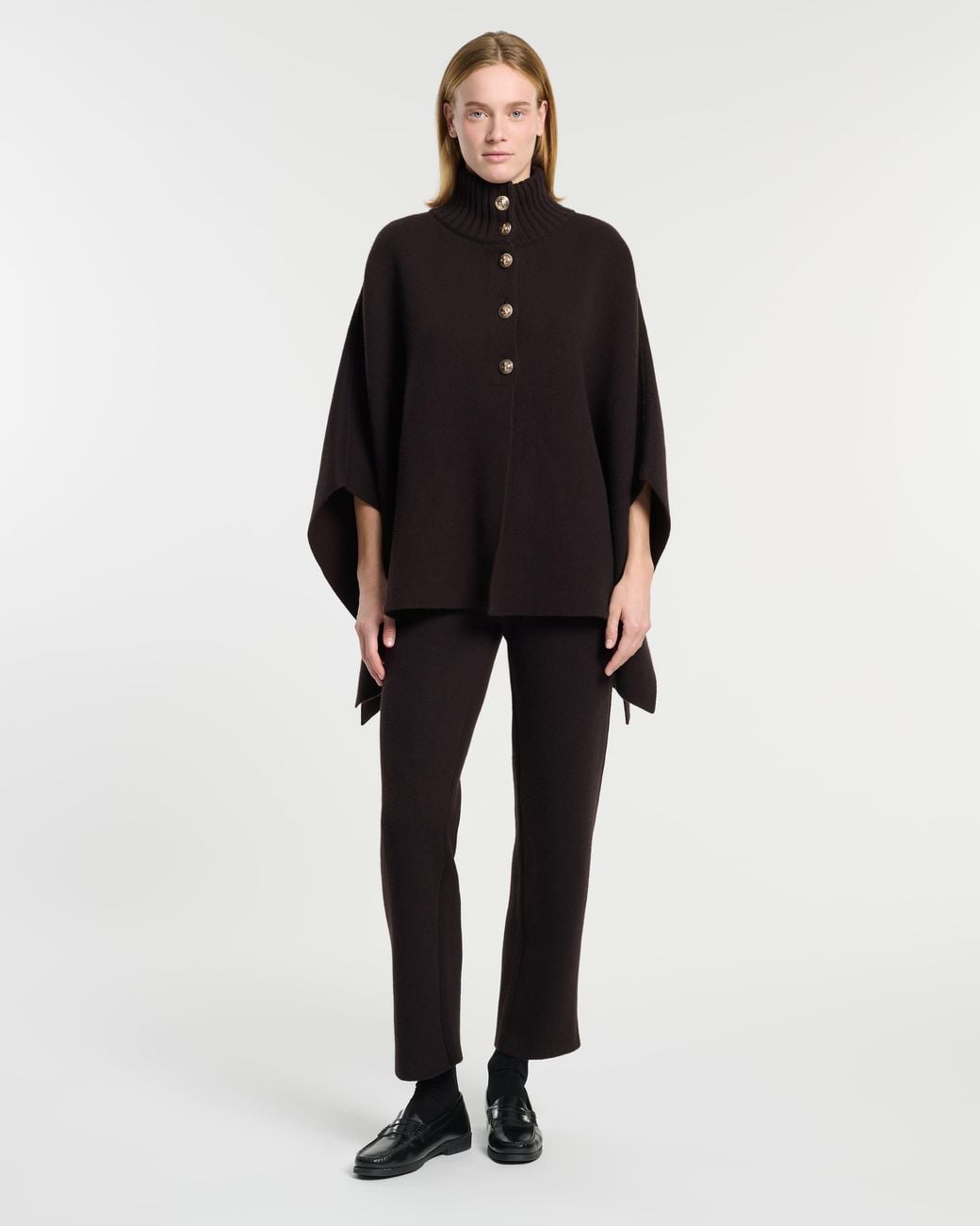 Barrie Black Cashmere Cape