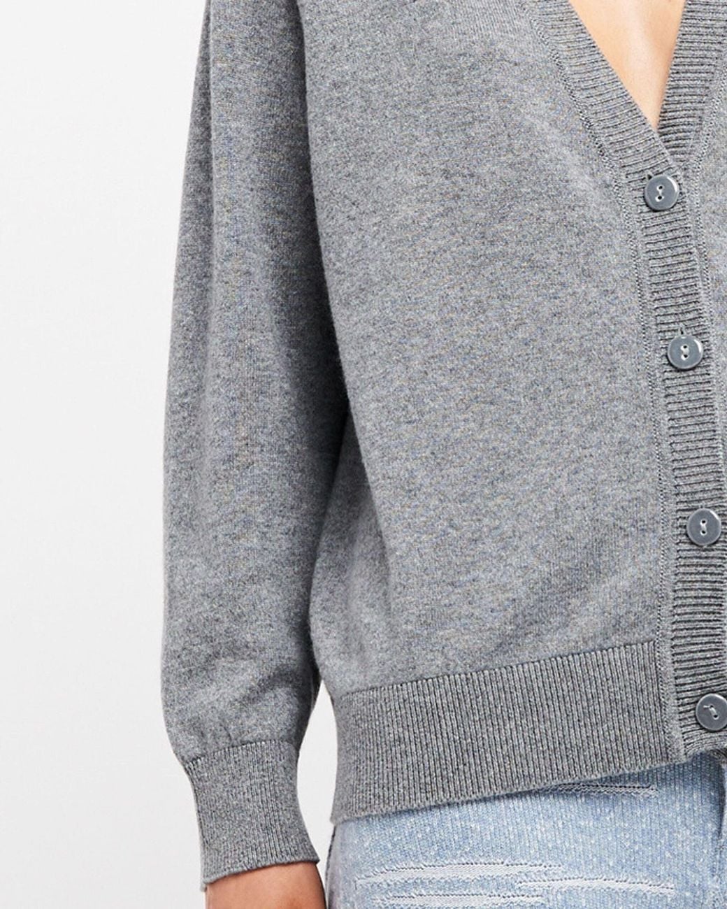 Barrie Gray V-Neck Cashmere Cardigan