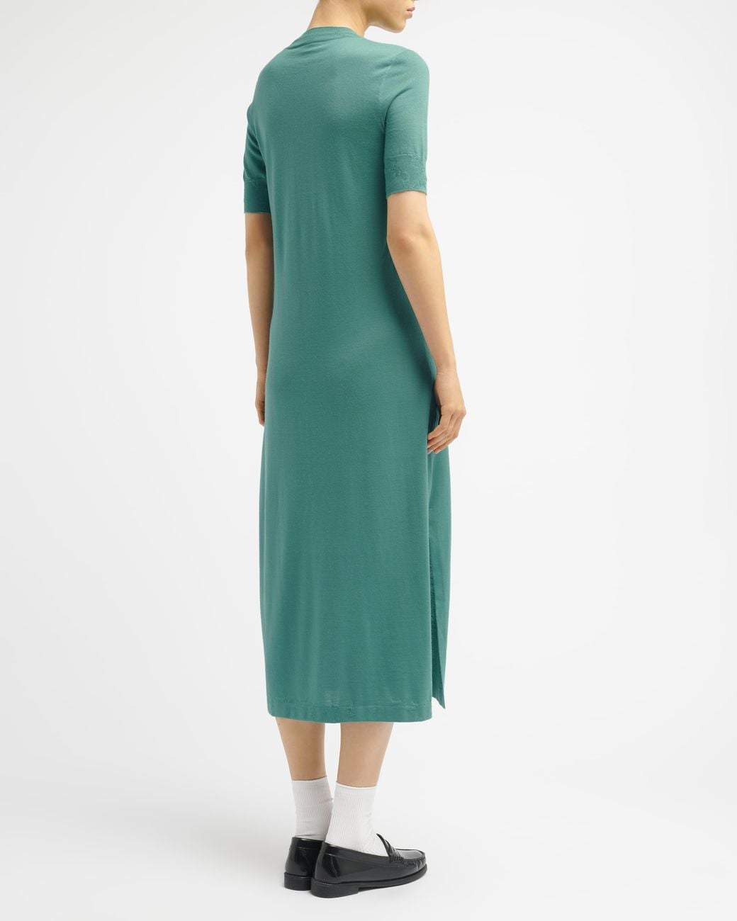 Barrie Green Ultra-fine Cashmere Maxi Dress