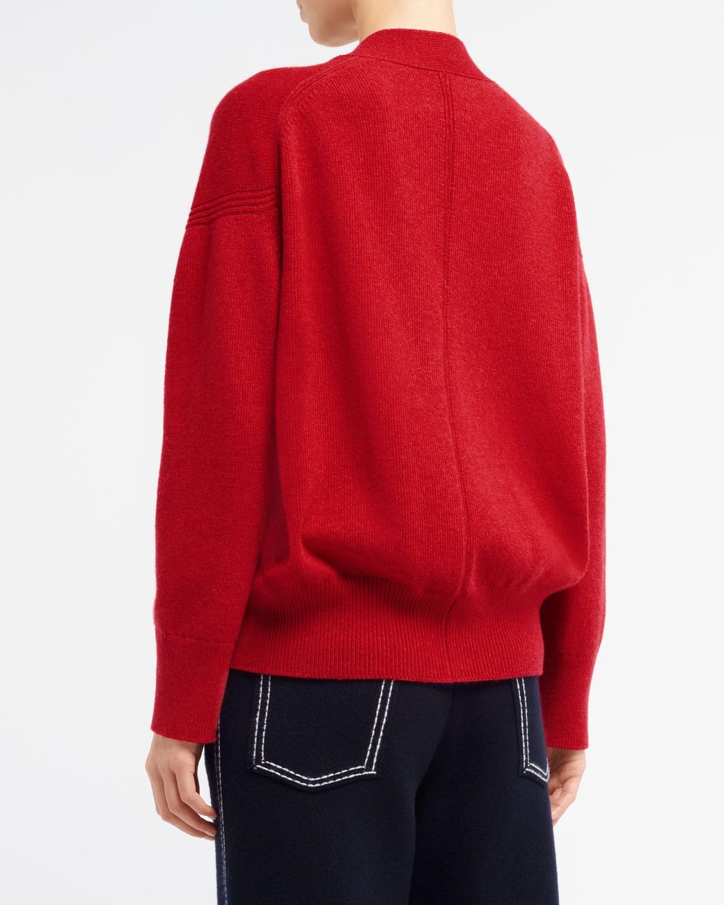 Barrie Red Iconic Cashmere Cardigan