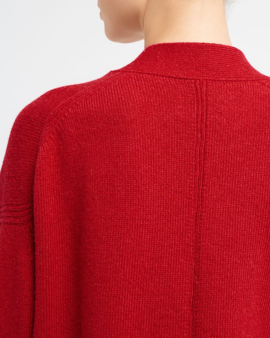 Barrie Red Iconic Cashmere Cardigan