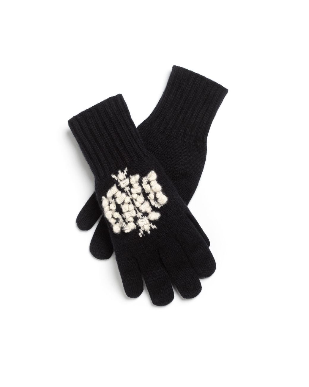Barrie Black Cashmere Gloves