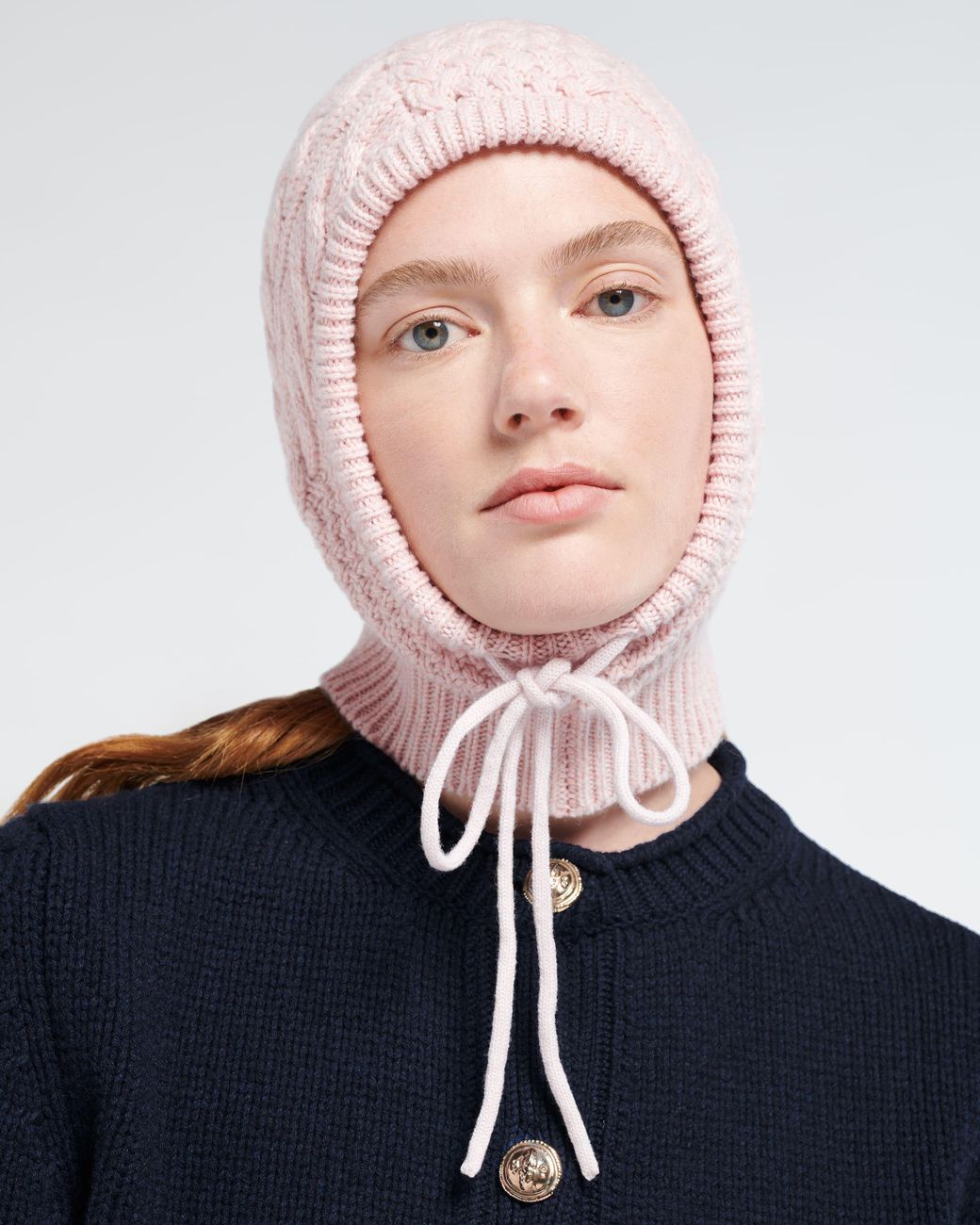 Barrie Pink Cashmere Balaclava