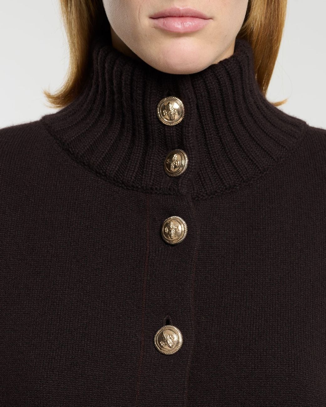 Barrie Black Cashmere Cape