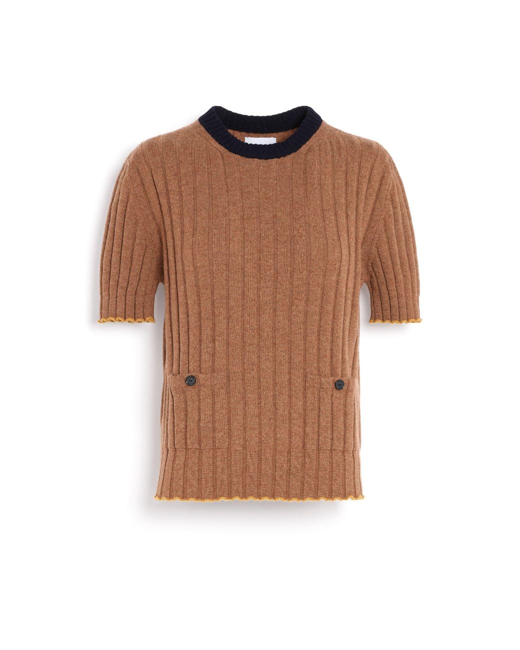 Barrie Brown Ribbed Cashmere Top