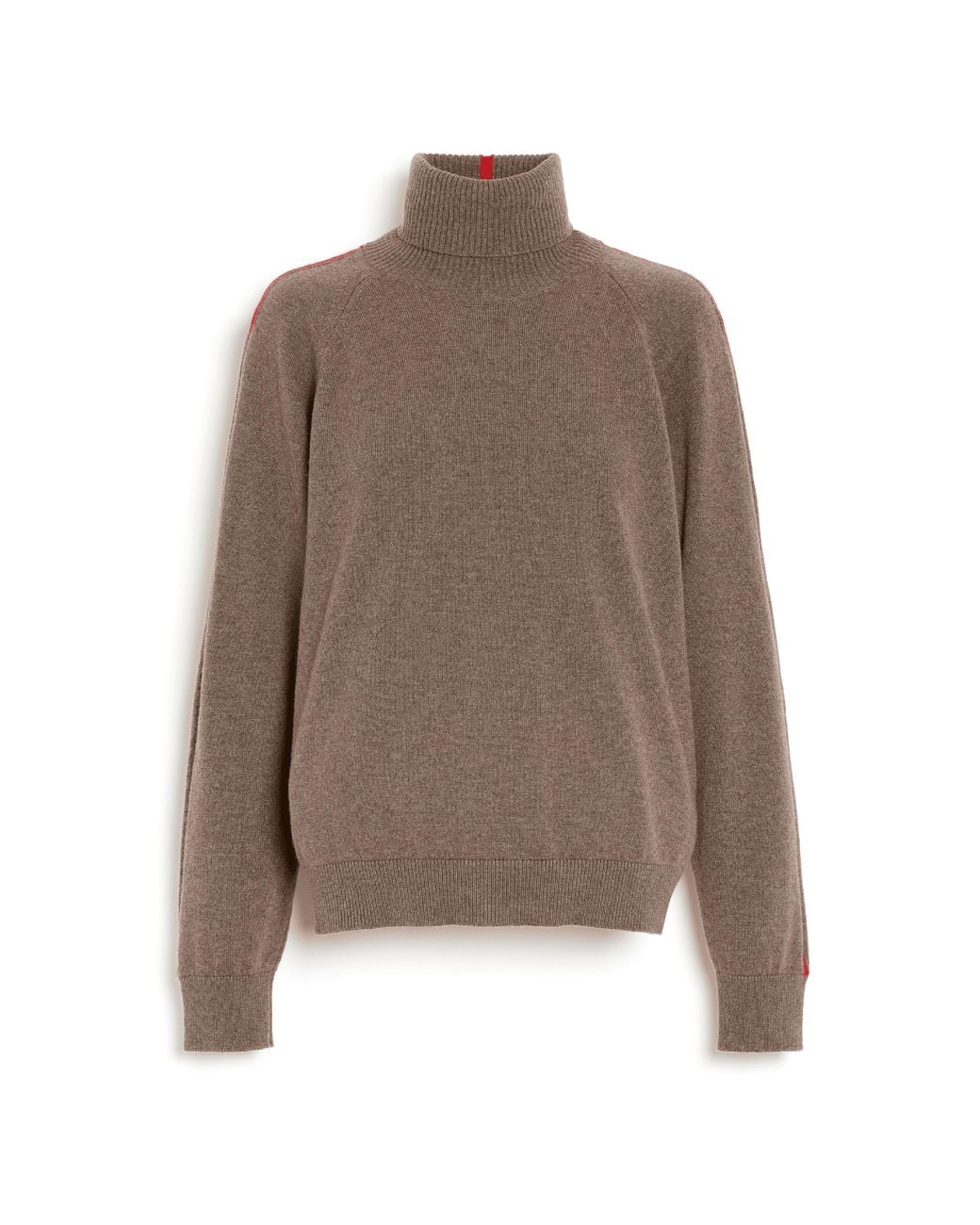 Barrie Brown Cashmere Roll-Neck Sweater With Graphic Line