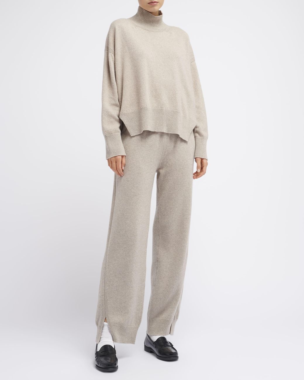 Barrie Gray Iconic Oversized Roll-neck Cashmere Jumper