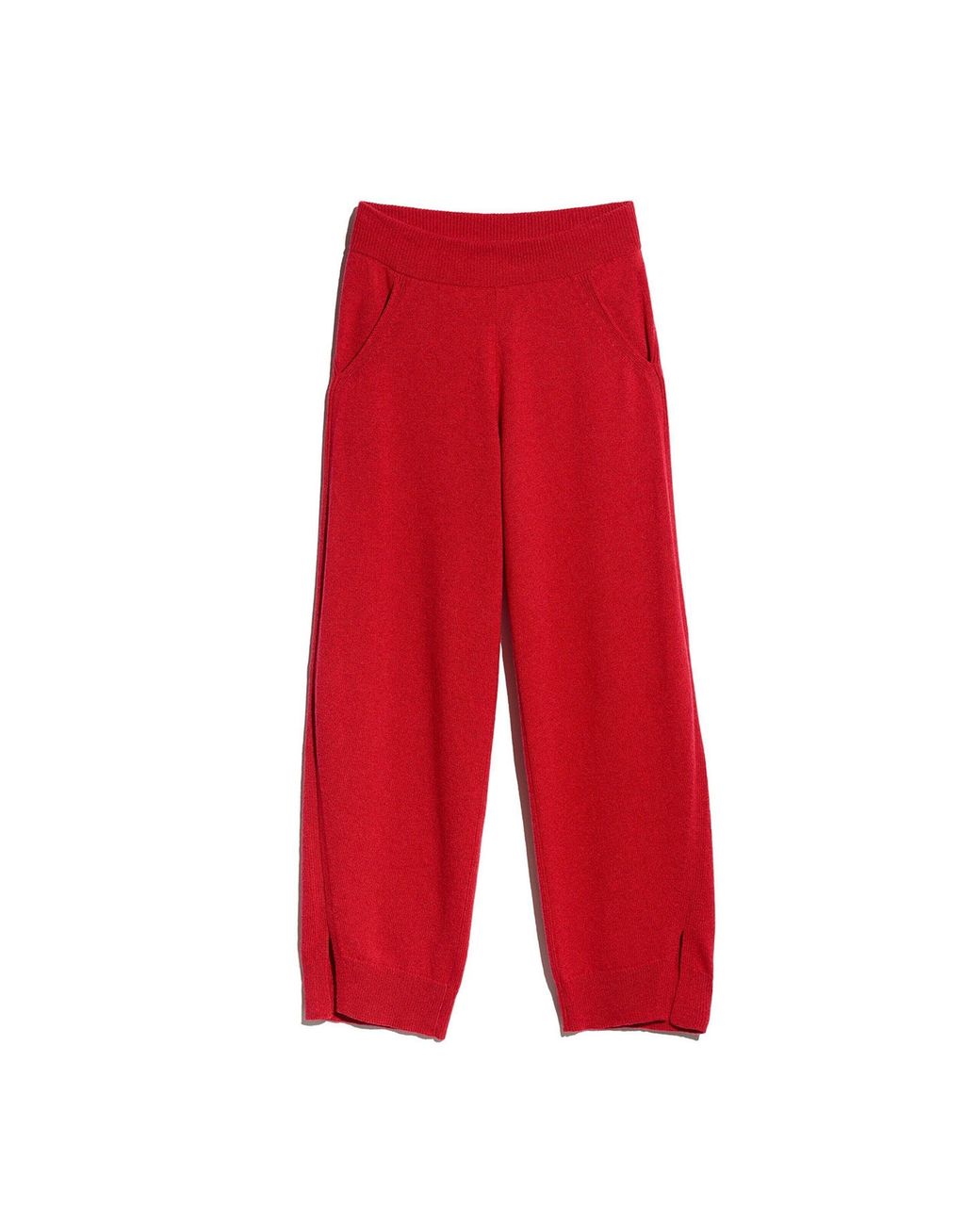 Barrie Red Iconic Cashmere Trousers